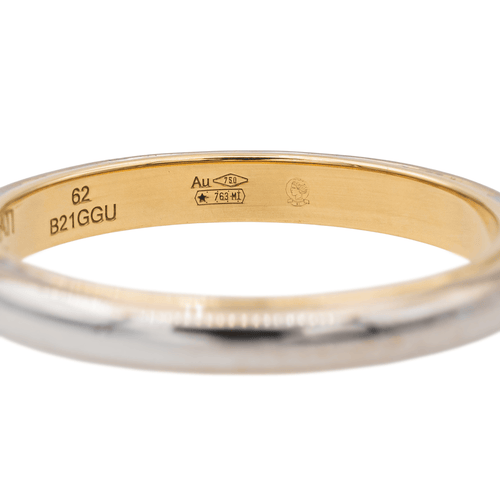 Bague 62 Buccellati Eternelle Fedi - Bague alliance en or blanc et jaune 58 Facettes 3429439CN