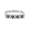 Bague 50 Bague en or blanc et platine saphirs et diamants 58 Facettes 3417085CN