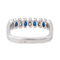 Bague 50 Bague en or blanc et platine saphirs et diamants 58 Facettes 3417085CN