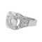 Bague 57 Dinh Van Menottes - Bague en or blanc 18 carats et diamants 58 Facettes 3616727RV