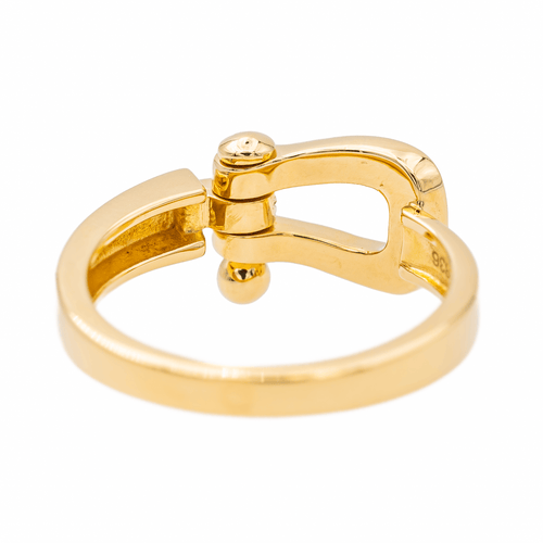 Bague 52.5 Fred Force 10 - Bague en or rose pavée de diamants 58 Facettes 3629867RV