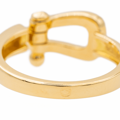 Bague 52.5 Fred Force 10 - Bague en or rose pavée de diamants 58 Facettes 3629867RV