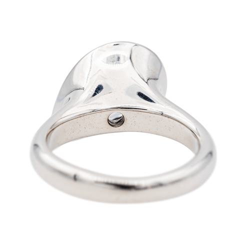 Bague 53 Bague en or blanc, aigue-marine et diamants 58 Facettes 3655097CN