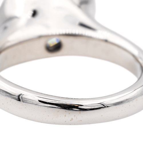 Bague 53 Bague en or blanc, aigue-marine et diamants 58 Facettes 3655097CN