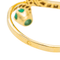 Bague 55 Bague en or jaune 18 carats avec émeraudes et diamants 58 Facettes 3655099CN