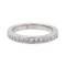 Bague 53 Demi-alliance - Bague en platine 950 sertie de diamants 58 Facettes 3634835CN