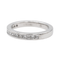 Bague 53 Demi-alliance - Bague en platine 950 sertie de diamants 58 Facettes 3634835CN