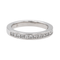 Bague 53 Demi-alliance - Bague en platine 950 sertie de diamants 58 Facettes 3634835CN