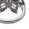 Bague 55 Bague fleur en or noir 18 carats et diamants 58 Facettes 578700RV