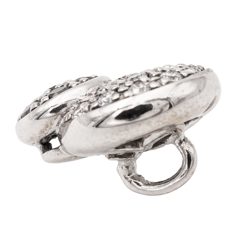 Pendentif Pendentif en or blanc 18 carats serti de diamants 58 Facettes 2487215CN