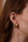 Boucles d'oreilles Cartier - Boucles d’oreilles créoles en or jaune 18 carats et diamants 58 Facettes 3785640CN