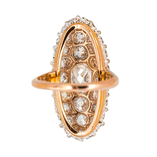 Bague 49 Bague marquise en or rose et diamants 58 Facettes 4445908CN