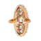 Bague 49 Bague marquise en or rose et diamants 58 Facettes 4445908CN