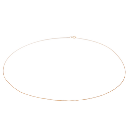 Collier Collier chaîne maille forçat en or rose 18 carats 58 Facettes 3164025CN