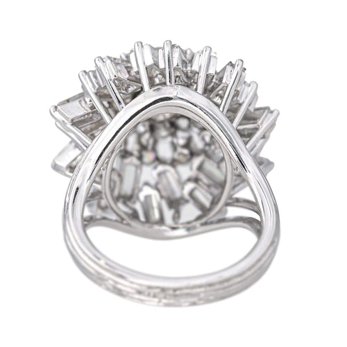 Bague 50 Bague cocktail en platine sertie de diamants 58 Facettes 4585551RV