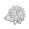 Bague 50 Bague cocktail en platine sertie de diamants 58 Facettes 4585551RV