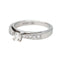Bague 49 Bague Or blanc 58 Facettes 4607370RV