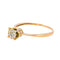 Bague 53.5 Bague en or rose 18 carats sertie de diamants taille brillant 58 Facettes 4570396CN