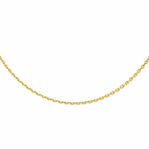 Collier Collier maille forçat en or jaune 18 carats 58 Facettes 4665396CN