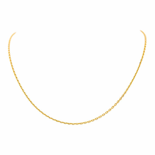 Collier Collier maille forçat en or jaune 18 carats 58 Facettes 4665396CN