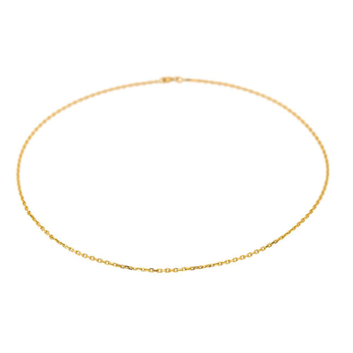 Collier Collier maille forçat en or jaune 18 carats 58 Facettes 4665396CN