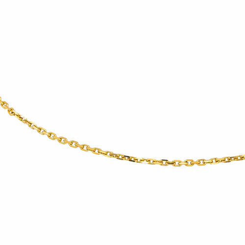 Collier Collier maille forçat en or jaune 18 carats 58 Facettes 4665396CN
