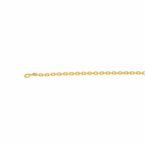 Collier Collier maille forçat en or jaune 18 carats 58 Facettes 4665396CN