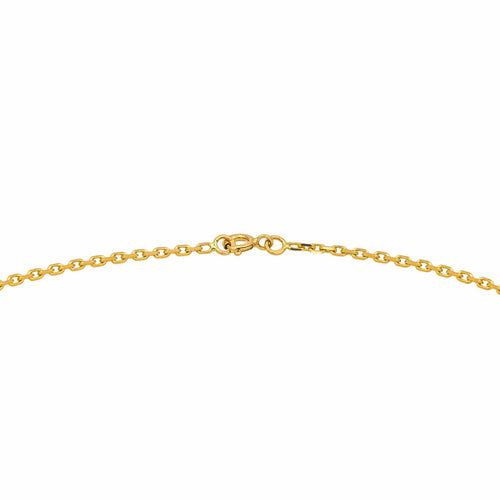 Collier Collier maille forçat en or jaune 18 carats 58 Facettes 4665396CN
