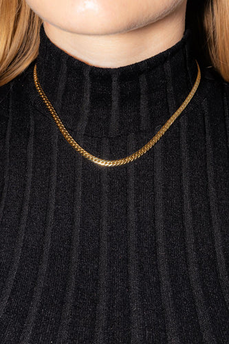 Collier Collier maille anglaise en or jaune 18 carats 58 Facettes 4650945CN