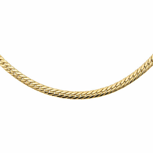 Collier Collier maille anglaise en or jaune 18 carats 58 Facettes 4650945CN