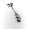 Collier Collier chute victorien en or 14K avec diamants taille rose et chaîne en platine 58 Facettes