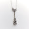 Collier Collier chute victorien en or 14K avec diamants taille rose et chaîne en platine 58 Facettes