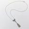 Collier Collier chute victorien en or 14K avec diamants taille rose et chaîne en platine 58 Facettes