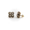 Boucles d'oreilles Boucles d’oreilles victoriennes - Quatrefoil en or 14k avec diamants et perles 58 Facettes