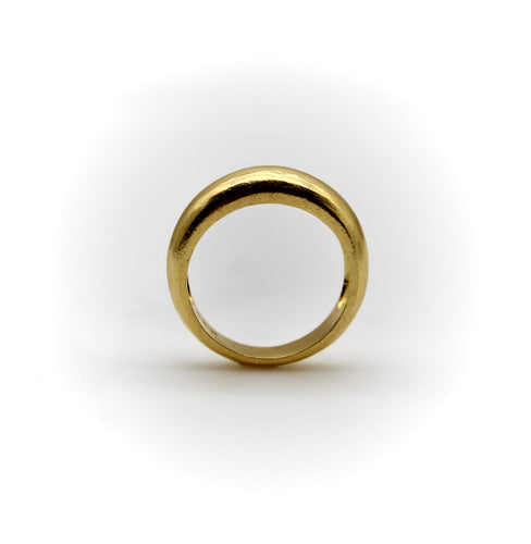 Bague Bague dôme signature en or jaune 22K 58 Facettes