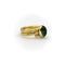 Bague Bague martelée à la main en or 22 carats avec tourmaline bleu-vert 58 Facettes A2002C