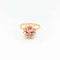 Bague 53 Bague marguerite en or jaune avec diamants et tourmaline rose 58 Facettes 30590