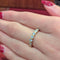 Bague 54 Demi-alliance - Bague en or jaune 18 carats et diamants 58 Facettes 31186