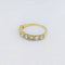 Bague 54 Demi-alliance - Bague en or jaune 18 carats et diamants 58 Facettes 31186