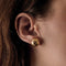 Boucles d'oreilles Boucles d'oreilles dôme en or jaune et diamants 58 Facettes LAV2229X2