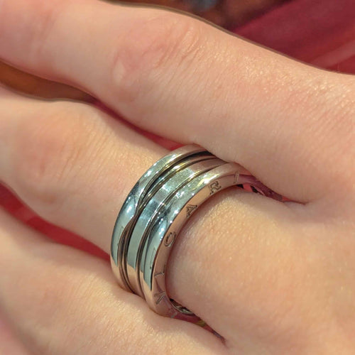 Bague 60 BVLGARI B.zero1 - Bague en or blanc 18 carats 58 Facettes 32404