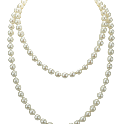 Collier Perles Akoya - Collier en or bicolore et diamants 58 Facettes 1998