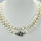Collier Perles Akoya - Collier en or bicolore et diamants 58 Facettes 1998