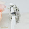 Boucles d'oreilles Ohrrings clips en platine et diamants 58 Facettes 1843