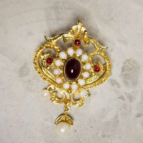 Pendentif Pendentif/Broche antique en or 58 Facettes 2976