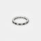 Bague 53 Alliance américaine en or gris 750 sertie de diamants et saphirs 58 Facettes NAR0073