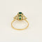 Bague 61 Bague solitaire en or jaune 18K avec émeraude et diamants trillion 58 Facettes LEN1849X3