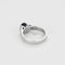 Bague 52 Bague jonc en or blanc 18K avec saphir 0,70 ct et diamants 58 Facettes DIE1709