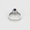 Bague 52 Bague jonc en or blanc 18K avec saphir 0,70 ct et diamants 58 Facettes DIE1709