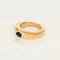 Bague 51.5 Chaumet Vintage - Bague jonc en or jaune et cabochon de saphir 58 Facettes PAL3488X4